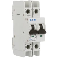Interruptor, FAZ, curva de B, 2 poste, 1A, 240 VAC, terminales del tornillo