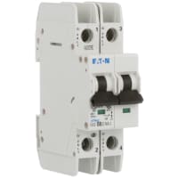 Interruptor, FAZ, curva de B, 2 poste, 8A, 240 VAC, terminales del tornillo