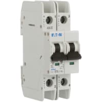 Interruptor, FAZ, curva de B, 2 poste, 15A, 240 VAC, terminales del tornillo