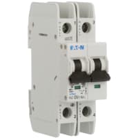 Interruptor, FAZ, curva de C, 2 poste, 4A, 240 VAC, terminales del tornillo