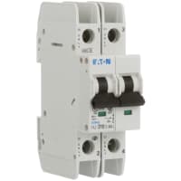 Interruptor, FAZ, curva de D, 2 poste, 10A, 240 VAC, terminales del tornillo