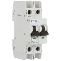 Interruptor, FAZ, curva de B, 2 poste, 4A, 240 VAC, terminales del anillo