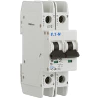 Interruptor, FAZ, curva de C, 2 poste, 4A, 240 VAC, terminales del anillo