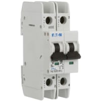 Interruptor, FAZ, curva de C, 2 poste, 7A, 240 VAC, terminales del anillo