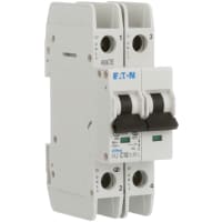 Interruptor, FAZ, curva de C, 2 poste, 10A, 240 VAC, terminales del anillo