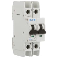 Circuit Breaker, FAZ, D Curve, 2 Pole, 7A, 240 VAC, Ring Terminals