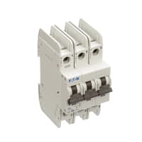 Interruptor, FAZ, curva de D, 3 poste, 8A, 240 VAC, terminales del anillo