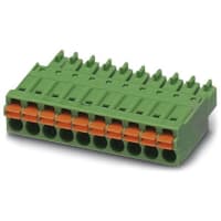 PCB Plug Push-En 3.81m m 16AWG 160V 8A 4 Position Combicon Control Series