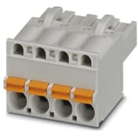 El PWB tapa Empujar-En serie del control de Combicon de la posición 3 de 5m m 12AWG 320V 12A