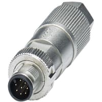 Conectador, universal, enchufe, M12, recto, 8 posición, IDC, SPEEDCON