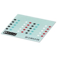 Tarjeta del marcador, tarjeta, blanco, etiquetado, montando el tipo bloque W 5.08m m del adhesiveTerminal
