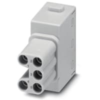 Empujar de la posición del módulo 5 del relleno del contacto hacia adentro conec HC-M-05-PT-F