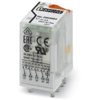 Accione el relais, 4PDT, 120VAC/250VAC, 250VDC, 6A, RIFLINE TERMINAN series del RELAIS