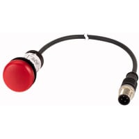 Indicador intermitente del LED, rojo, 24V, 1mM12A, serie C22