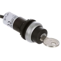 Operatedswitch dominante, 2-Pos, bisel de plata, 1No, los 3.5M, serie C22