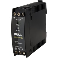 Fuente de alimentación, carril del estruendo, entrada de 100-240VAC 50/60Hz, 24-28VDC 0.6A 15W hacia fuera, 91774