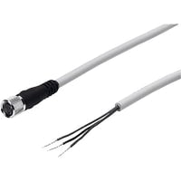 Cablegrafíe con el enchufe, para los sensores y el interruptor del prox, 10m, perno de M8 3, alambre de Op. Sys. de 3, poly