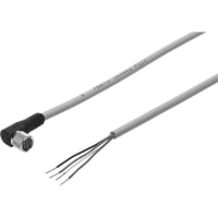 Cablegrafíe con el enchufe, para los sensores y el interruptor del prox, los 5m, perno de M8 4, alambre de Op. Sys. de 4, pescado con caña, poly