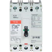 Molded Caso Circuit Breaker, 3 Pole, 30A, Thermal/Magnetic, FD Frame, C Series