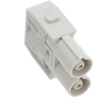 Módulo rectangular del relleno del contacto, 2, tornillo, varón