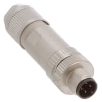 M12 enchufe circular, un código, posición de 4, empujar hacia adentro, 4A, IP65, IP67, serie de SPEEDCON