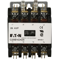 Contactor definido del control del propósito, 25A 4 poste 120V abierto