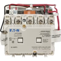 Magnetically Latched Lighting Contactor, 5Pole, 30A, 120V Coil, held de Magnetically