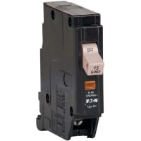 Serie del interruptor 15A 1 poste 120/240V 10kAIC CH
