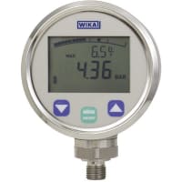 Galga de presión positiva de Digital; Entrada inferior; 145 PSI; DG-10-S; 1/4 NPT; IP65