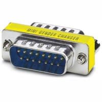 Relleno del contacto de D-SUB; tamaño de la cáscara 2;15 contactos de la señal; VS-15-GC-ST/ST
