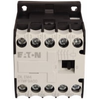Mini contactor, 4 poste, 8.8 amperio, bobina 24Vac