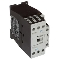 Contactor, 3 poste, 32 amperio, marco C, 1Noaux, bobina 208Vac