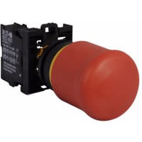 E-Pare el interruptor, 22m m, rojo, de movimiento reciproco, 1NO, 2NC, 6A, 500V, serie del RMQ-Titán
