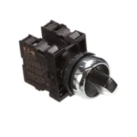 Interruptor No-Iluminado, bisel del METAL, 2-Pos, serie 1NO-1NC, mantenido, M22