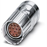 Conectador del cable; 12-position; M23 de fijación recto; CA-12F2N8A8503