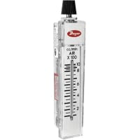 Flujómetro; gama 5-50 aire de SCFH; Tarifa-Amo de la serie RM; Polycarbonate