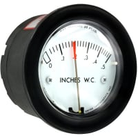 Galga de presión diferenciada; gama 0-0.5 " w.c.; 1/8 "; conexión masculina de NPT; Minihelic