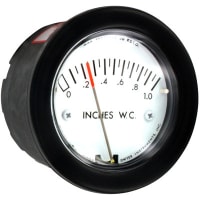 Galga de presión diferenciada; gama 0-1.0 " w.c.; 1/8 "; conexión masculina de NPT; Minihelic