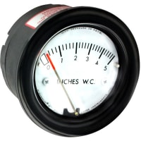 Galga de presión diferenciada, gama 0-5 " H2O, 1/8 " varón de NPT, 5% del acumulador, 2-5000 serie