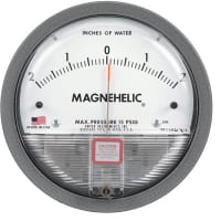 Galga de presión diferenciada, 2--02 En H2O, 2% del acumulador, serie de Magnehelic