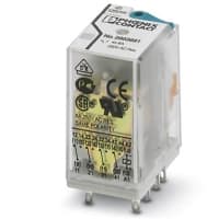 Accione el relais, 4PDT, 125VDC/250VAC, 250VDC, 6A, RIFLINE TERMINAN series del RELAIS
