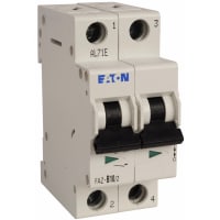 Protector suplementario 2P 6 A.C. Curvee del IEC solamente