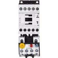 Arrancador de DOL, 3 poste, IEC, 2.4-4A FLA, bobina de 24VAC 50/60Hz, contacto aux. 1NC