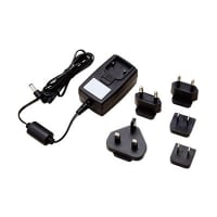 Fuente de alimentación universal, 100-240VAC a 24VDC 1A, positivo de centro, cable de 1530m m