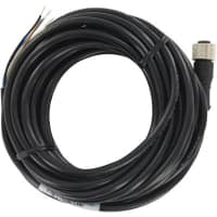 Cable de la galga de presión, cable de 16.4 (5 m) con M-12 4 el perno conectador de la hembra