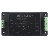 Fuente de alimentación encajada del modo del interruptor I/P: 264 370V C.C.O/P de la CA V: 15V C.C. 40W 2.666A