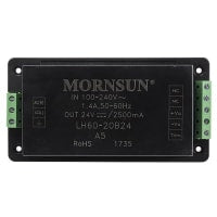 Fuente de alimentación encajada del modo del interruptor I/P: 264 370V C.C.O/P de la CA V: 24V C.C. 60W 2.5A