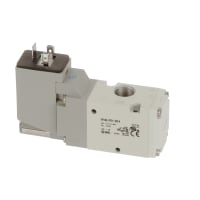 Válvula, solenoide, puerto de 3, cuerpo pinta, piloto interno, término del estruendo 24VDC, NC, 1/4G | SMC