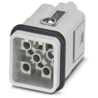 Conec resistentes 400V 40A de la encrespadura de la posición +PE del conectador rectangular HEAVYCON 12