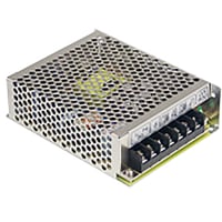 Fuente de alimentación, CA-CC, marco abierto, 75,6 W, 24V@3.15A, entrada de 90-264V, cubierta y abrazadera en L